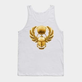 Gold Egyptian Scarab Tank Top